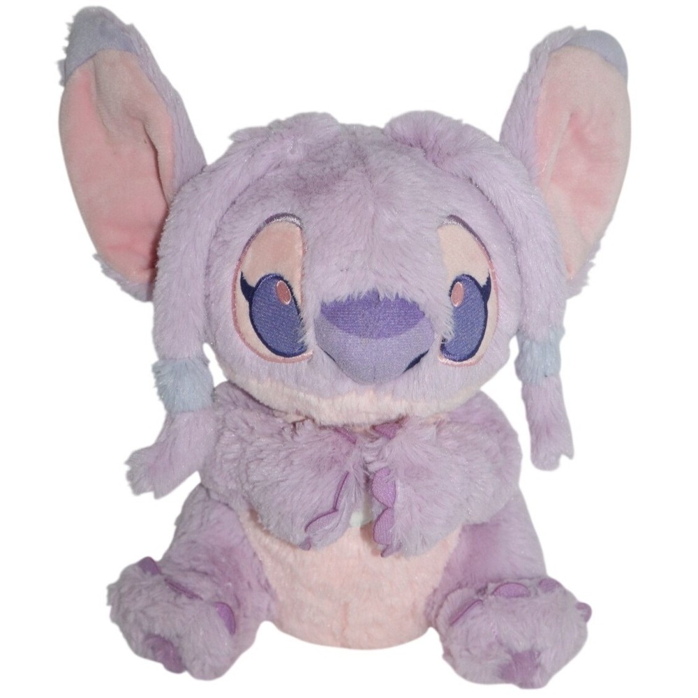 DIsney Parks Lilo & Stitch Baby Angel Stuffed Pastel Pink & Purple Soft Plush
